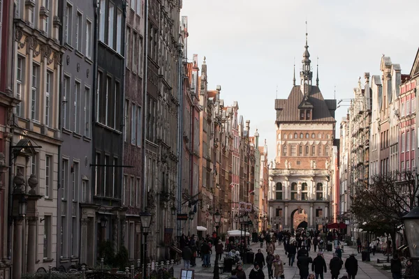 Gdańsk stare miasto w Polsce — Zdjęcie stockowe