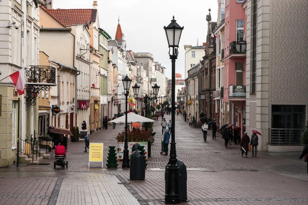 Wejherowski oude stad in het Poolse in Pommeren-regio Stockfoto