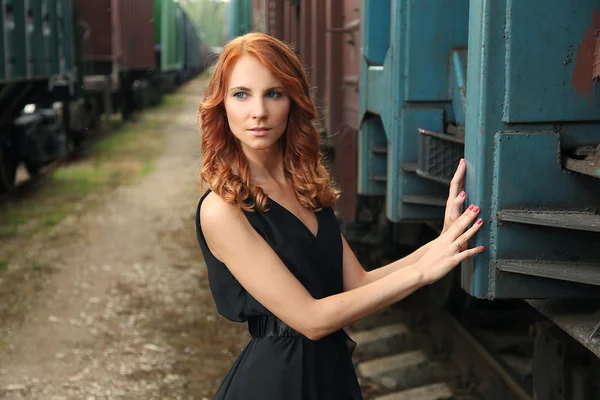 In the railroad — Stock Photo, Image