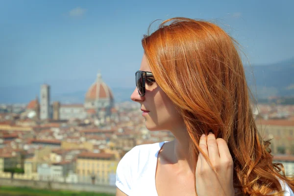 Donna a Firenze — Foto Stock