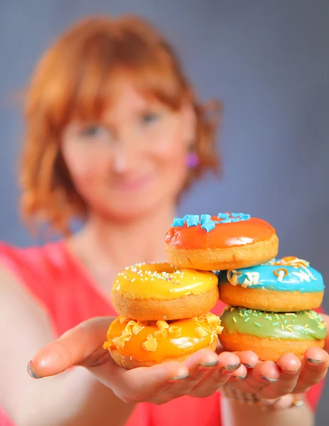 Lustige Donuts — Stockfoto