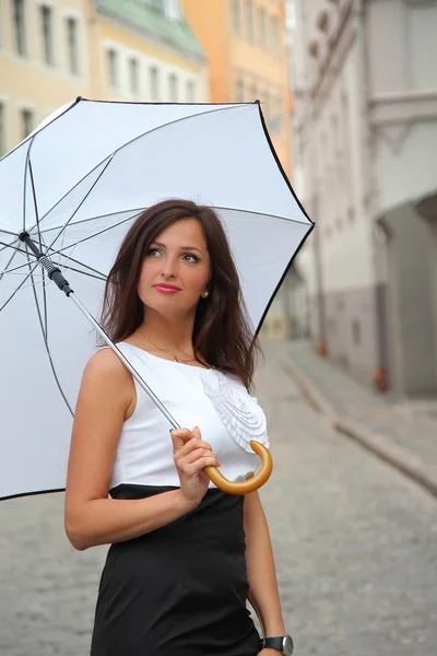 Sob guarda-chuva — Fotografia de Stock