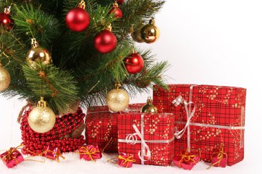 beyaz Noel ağacına