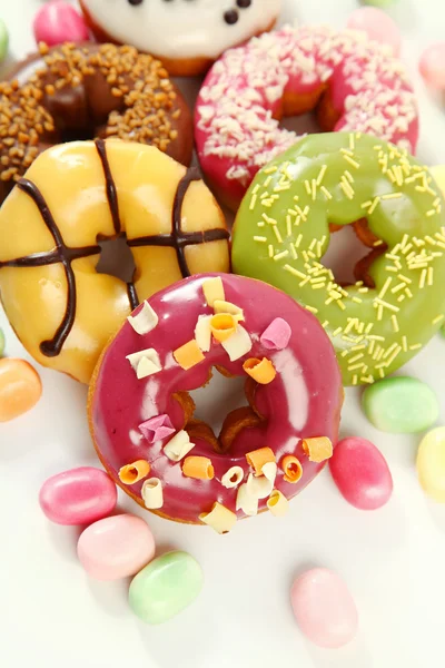 糖果和甜甜圈 — 图库照片