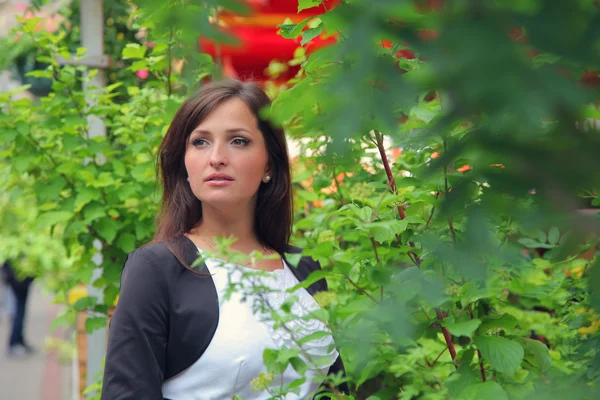 Grüne Frau — Stockfoto