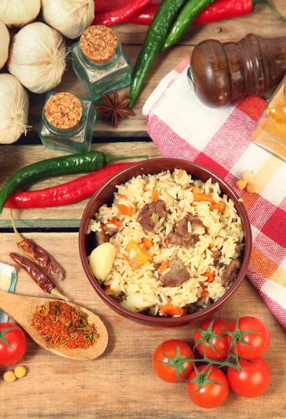 Uzbek plov — Stock Photo, Image