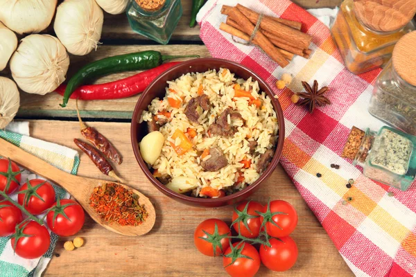 Uzbekistán plov — Foto de Stock