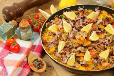 paella ve sebze