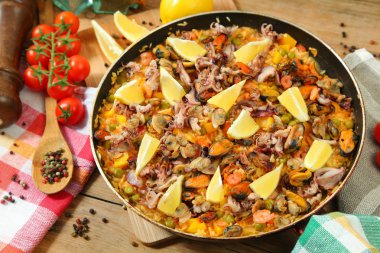 paella ve sebze