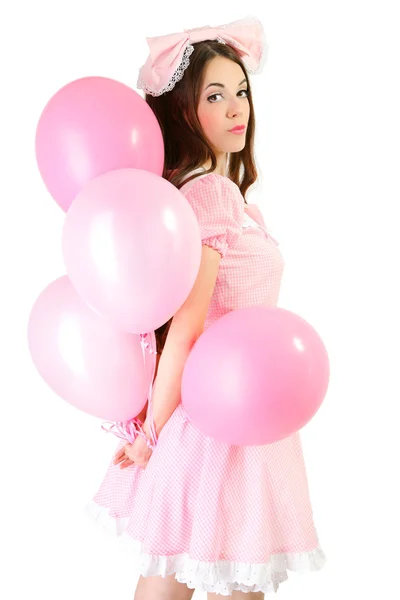 Boneca com balão — Fotografia de Stock