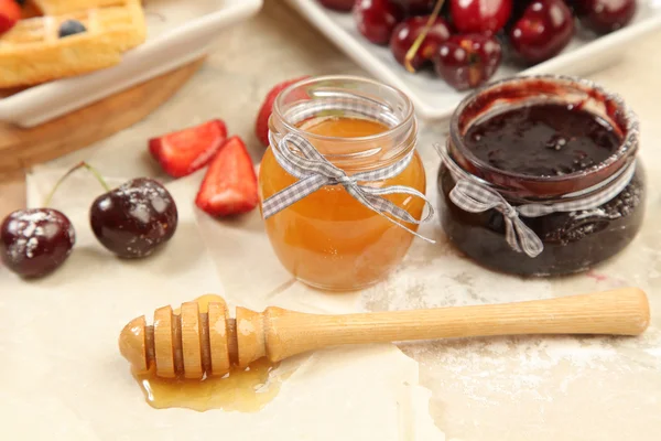 Miele e marmellata — Foto Stock