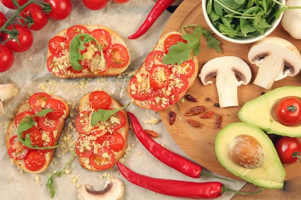 Herb and snacks — Stock Photo, Image