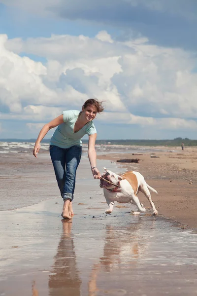 Semester med hund — Stockfoto