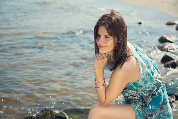 Retrato en el mar — Foto de Stock