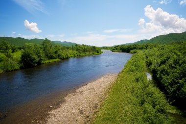 nehir yaz peyzaj