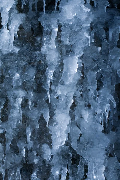 Заморожені водоспад у бурульки — 스톡 사진