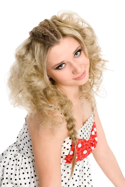 Charming young blonde girl. — Stock Photo, Image