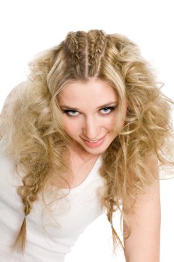 güzel genç sarışın kız