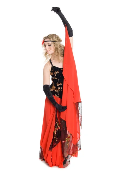 Flamenko dansçısı kız — Stok fotoğraf