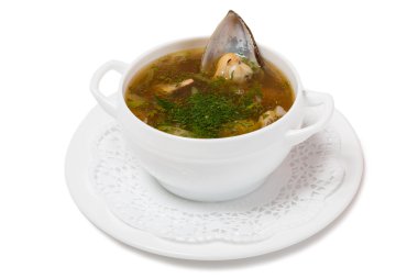 Deniz mahsulleri çorbası