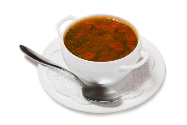 Kharcho soup with meat and rice — Stock Image Kharcho soup with meat and rice Stock Picture