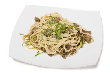 Udon erişte Dana bonfile ve mantar ile