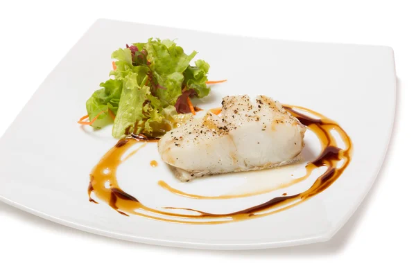 Halibut steamed — Stock Photo, Image