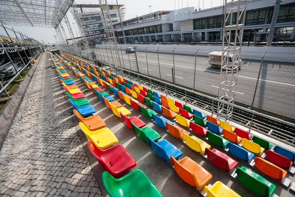 Track and spectator stands for the Macau Grand Prix. — Stock Photo, Image