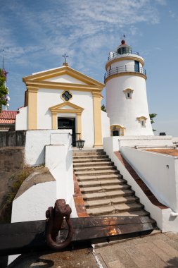Guia fener, kale ve Macau Şapel