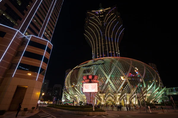 Casino Grand Lisboa in Macau — Stock Photo, Image