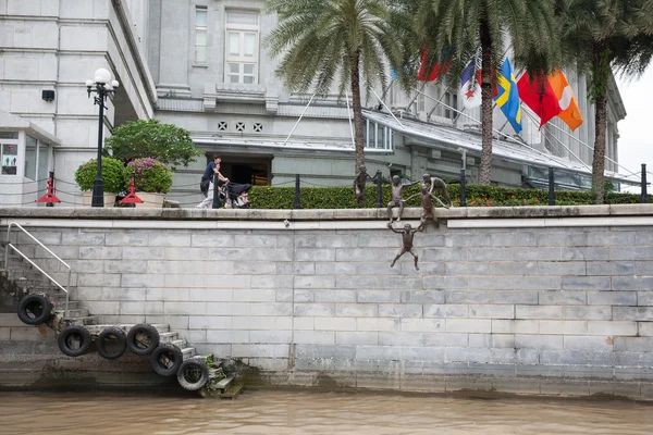 District Riverside in Singapore — Stock Photo, Image