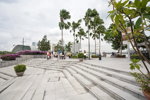 Quay Marina Bay in Singapore — Stock Photo, Image