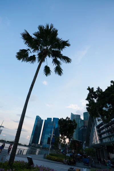 Waterfront of Singapore in the Central District — Stock Photo, Image