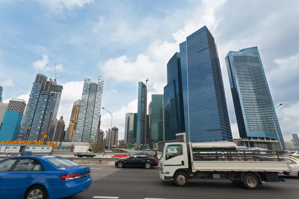 Skyskraporna i singapore — Stockfoto