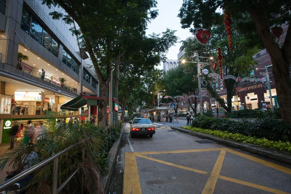 Op orchard road in singapore — Stockfoto