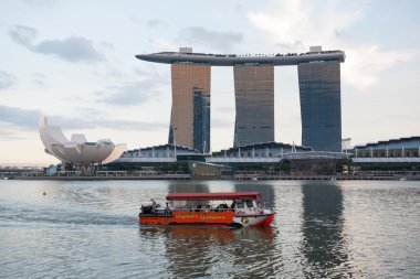 Singapur 'daki Marina Körfezi Kumları