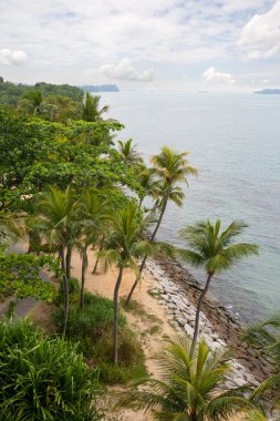 Singapur sentosa Adası deniz kıyısı