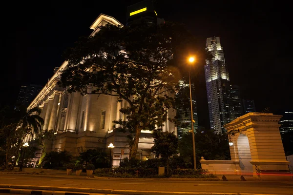 Pohled na centrální obchodní čtvrti singapore — Stock fotografie