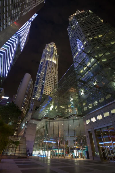 Blick auf das zentrale Geschäftsviertel von Singapore — Stockfoto