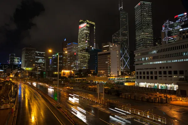 Panorama z centralnej dzielnicy z hong Kongu — Zdjęcie stockowe