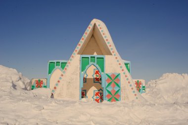 зимняя поездка в сельские районы Казахстана.