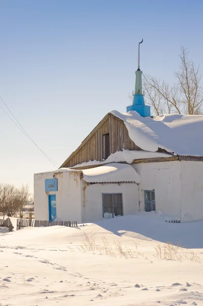 Зимняя поездка в сельские районы Казахстана. — Stock Photo, Image