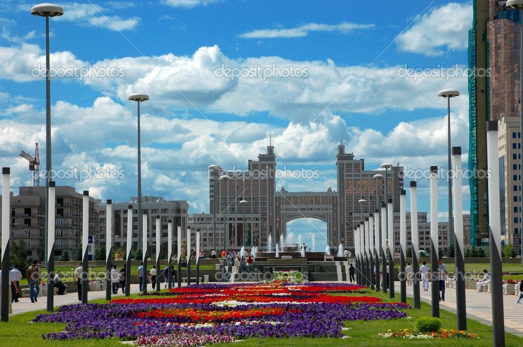 Astana A Capital Do Cazaquistão — Fotografia De Stock