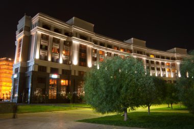 gece astana, Kazakistan'ın başkenti. kavak shatyr
