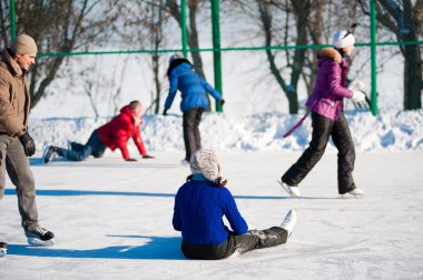 Зимний отдых на зоне отдыха.