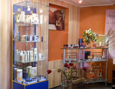 Интерьер салона красоты.