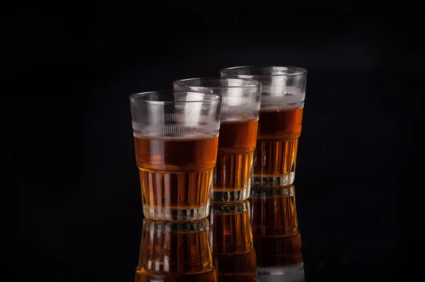 Trzy szklanki trunku — Zdjęcie stockowe