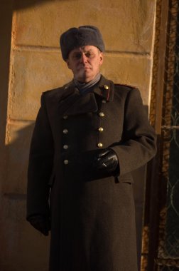 На съемках кинофильма. Актеры.