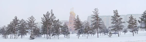 Церковь зимой. — Stock Photo, Image