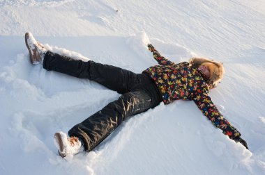 Зимний отдых на природе.